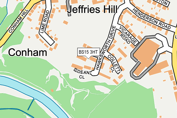 BS15 3HT map - OS OpenMap – Local (Ordnance Survey)