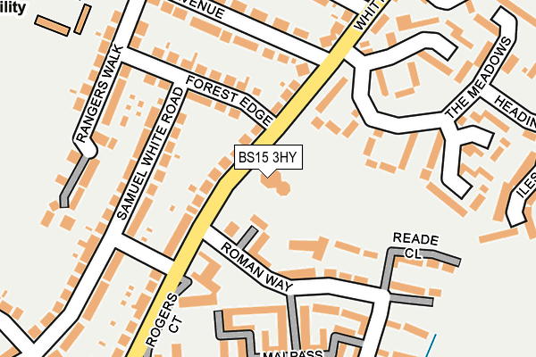 BS15 3HY map - OS OpenMap – Local (Ordnance Survey)