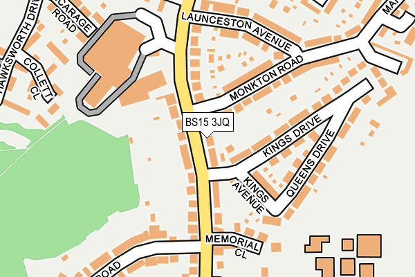 BS15 3JQ map - OS OpenMap – Local (Ordnance Survey)
