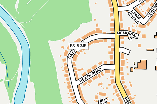 BS15 3JR map - OS OpenMap – Local (Ordnance Survey)