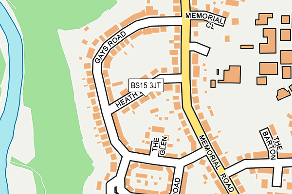 BS15 3JT map - OS OpenMap – Local (Ordnance Survey)