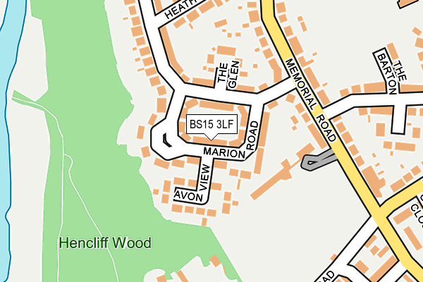 BS15 3LF map - OS OpenMap – Local (Ordnance Survey)