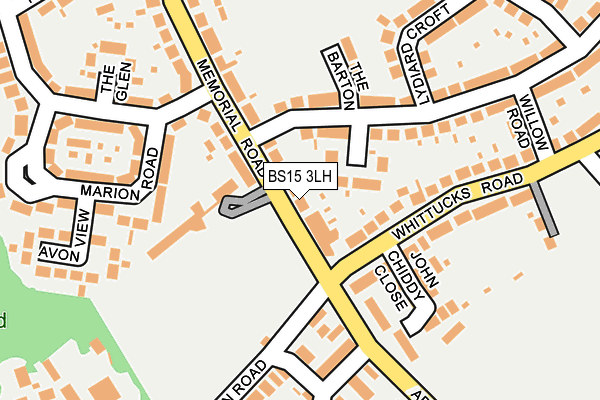 BS15 3LH map - OS OpenMap – Local (Ordnance Survey)