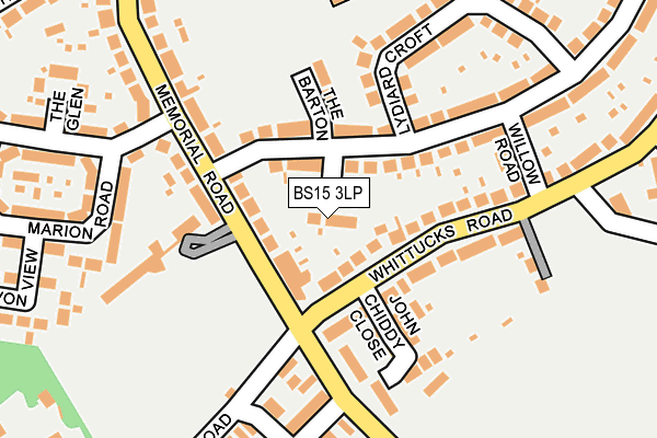 BS15 3LP map - OS OpenMap – Local (Ordnance Survey)