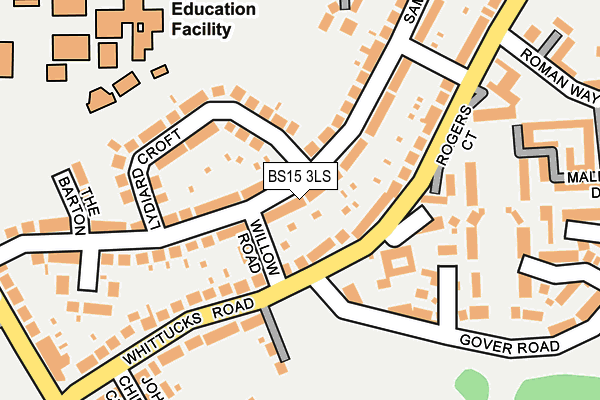 BS15 3LS map - OS OpenMap – Local (Ordnance Survey)