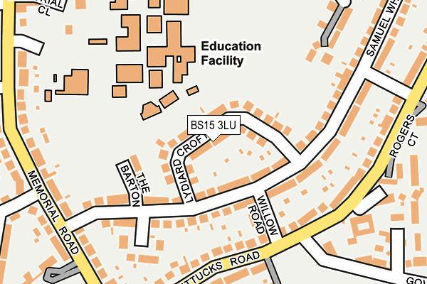BS15 3LU map - OS OpenMap – Local (Ordnance Survey)