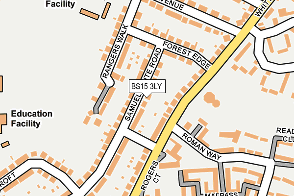 BS15 3LY map - OS OpenMap – Local (Ordnance Survey)