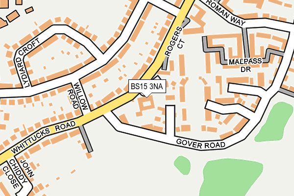 BS15 3NA map - OS OpenMap – Local (Ordnance Survey)
