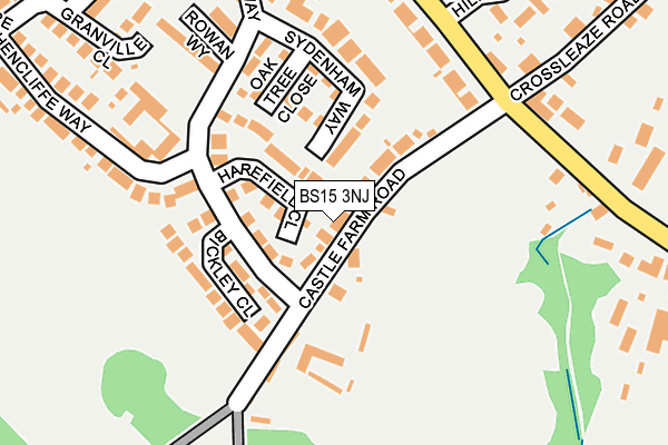 BS15 3NJ map - OS OpenMap – Local (Ordnance Survey)