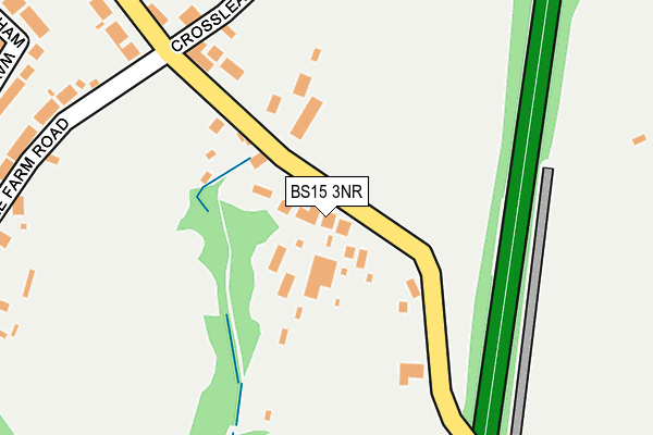 BS15 3NR map - OS OpenMap – Local (Ordnance Survey)