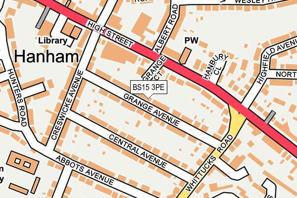 BS15 3PE map - OS OpenMap – Local (Ordnance Survey)