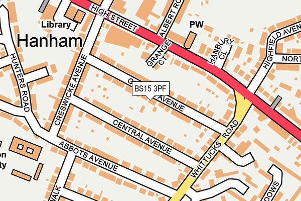 BS15 3PF map - OS OpenMap – Local (Ordnance Survey)