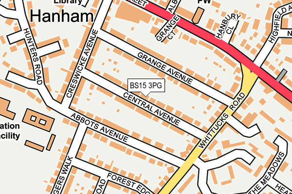 BS15 3PG map - OS OpenMap – Local (Ordnance Survey)