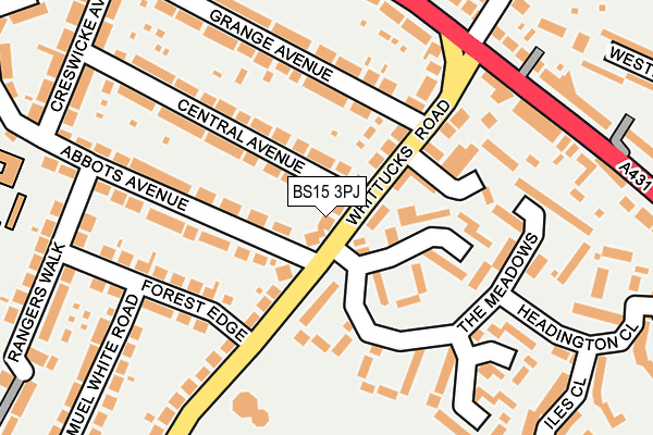 BS15 3PJ map - OS OpenMap – Local (Ordnance Survey)