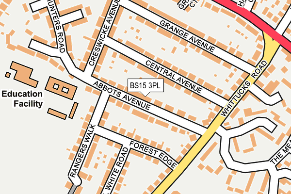 BS15 3PL map - OS OpenMap – Local (Ordnance Survey)