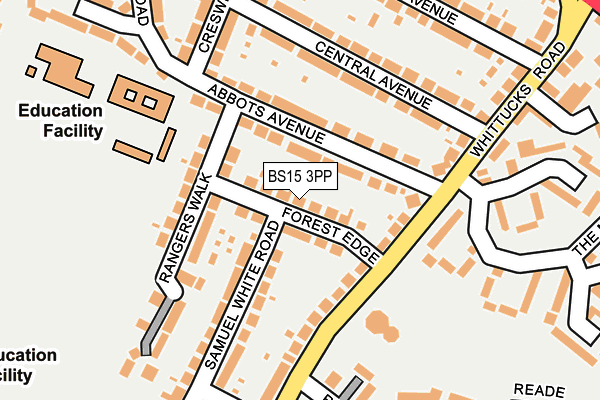 BS15 3PP map - OS OpenMap – Local (Ordnance Survey)