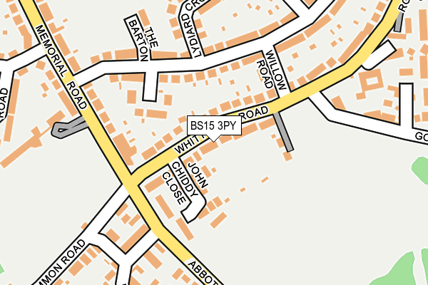 BS15 3PY map - OS OpenMap – Local (Ordnance Survey)