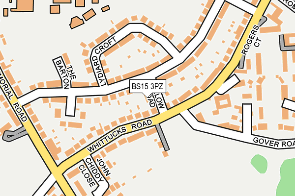 BS15 3PZ map - OS OpenMap – Local (Ordnance Survey)