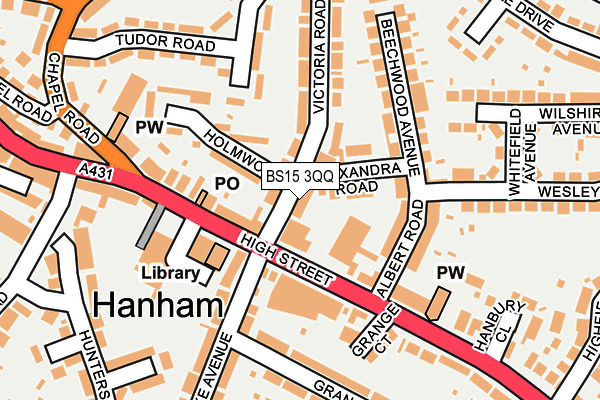 BS15 3QQ map - OS OpenMap – Local (Ordnance Survey)