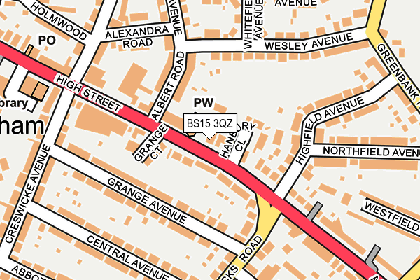 BS15 3QZ map - OS OpenMap – Local (Ordnance Survey)