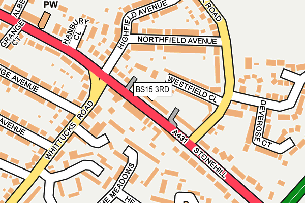 BS15 3RD map - OS OpenMap – Local (Ordnance Survey)