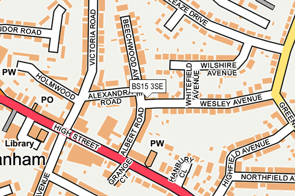 BS15 3SE map - OS OpenMap – Local (Ordnance Survey)