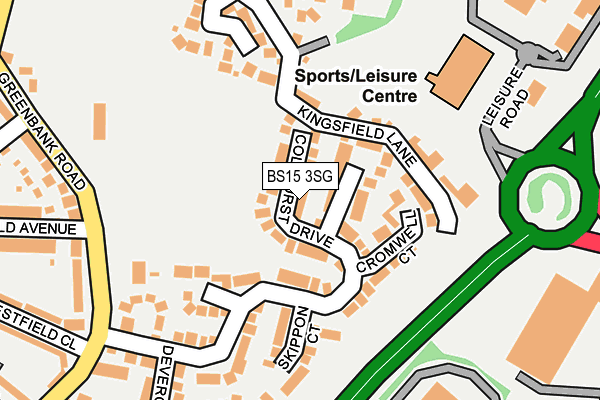 BS15 3SG map - OS OpenMap – Local (Ordnance Survey)