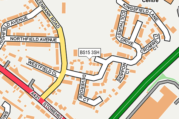 BS15 3SH map - OS OpenMap – Local (Ordnance Survey)