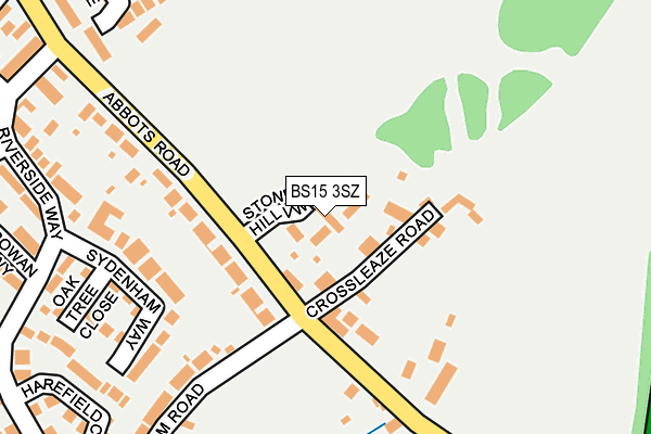 BS15 3SZ map - OS OpenMap – Local (Ordnance Survey)