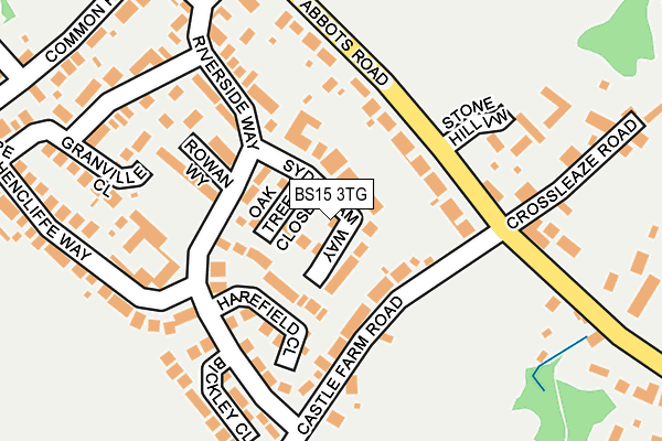 BS15 3TG map - OS OpenMap – Local (Ordnance Survey)