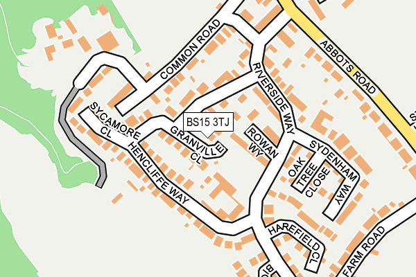 BS15 3TJ map - OS OpenMap – Local (Ordnance Survey)