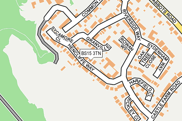 BS15 3TN map - OS OpenMap – Local (Ordnance Survey)