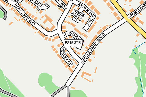 BS15 3TR map - OS OpenMap – Local (Ordnance Survey)