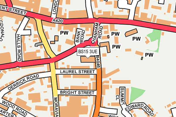 BS15 3UE map - OS OpenMap – Local (Ordnance Survey)