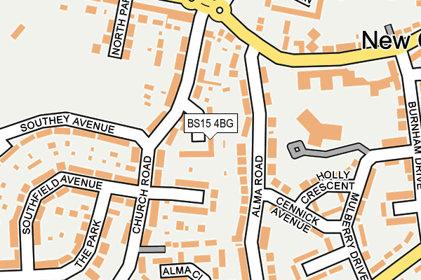 BS15 4BG map - OS OpenMap – Local (Ordnance Survey)