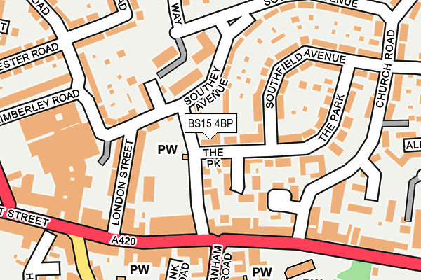 BS15 4BP map - OS OpenMap – Local (Ordnance Survey)