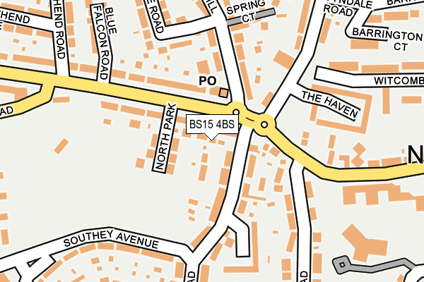 BS15 4BS map - OS OpenMap – Local (Ordnance Survey)