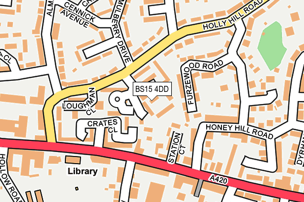 BS15 4DD map - OS OpenMap – Local (Ordnance Survey)