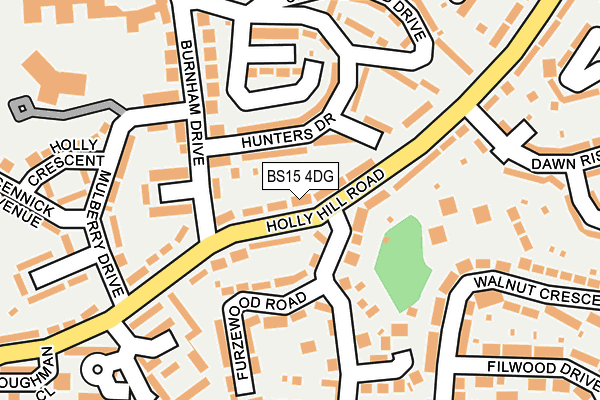 BS15 4DG map - OS OpenMap – Local (Ordnance Survey)