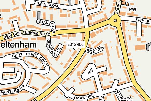 BS15 4DL map - OS OpenMap – Local (Ordnance Survey)