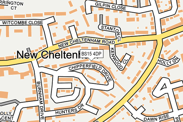 BS15 4DP map - OS OpenMap – Local (Ordnance Survey)