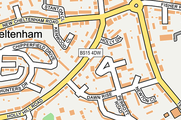 BS15 4DW map - OS OpenMap – Local (Ordnance Survey)