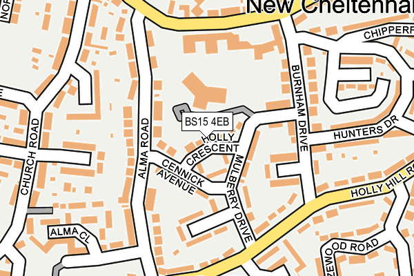 BS15 4EB map - OS OpenMap – Local (Ordnance Survey)