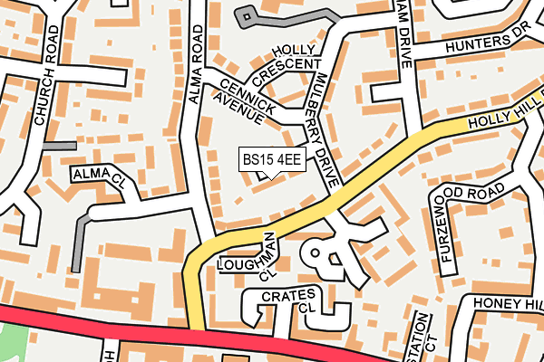BS15 4EE map - OS OpenMap – Local (Ordnance Survey)