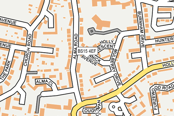 BS15 4EF map - OS OpenMap – Local (Ordnance Survey)