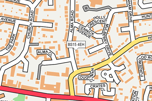 BS15 4EH map - OS OpenMap – Local (Ordnance Survey)
