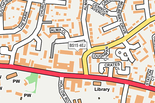 BS15 4EJ map - OS OpenMap – Local (Ordnance Survey)