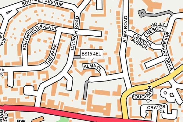 BS15 4EL map - OS OpenMap – Local (Ordnance Survey)