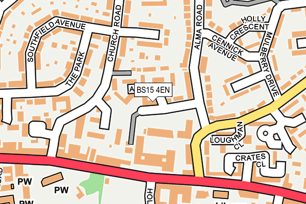BS15 4EN map - OS OpenMap – Local (Ordnance Survey)