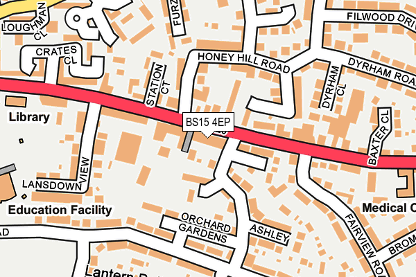 BS15 4EP map - OS OpenMap – Local (Ordnance Survey)